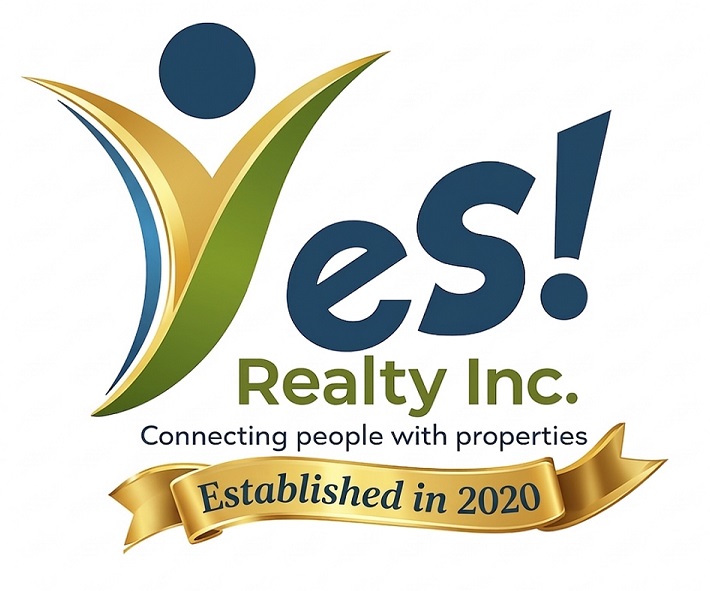 Yes Realty Inc. logo: Connecting people with properties, established in 2020
